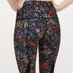 LULULEMON Wunder Under Crop II (Special Edition) - Flowerescent Multi